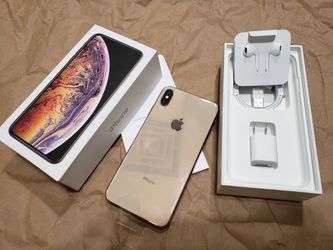 iPhone xs Max 256gb Unlocked Gold Unlocked Brand New Paid off