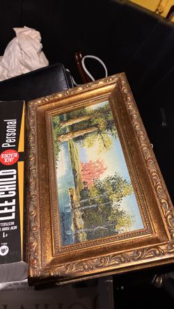Set of 2 small paintings/art decor