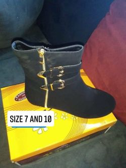 New women’s boots available in size 7,10