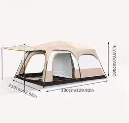 Brand New 4-6 Person Family Camping Tent - 2 Rooms & Living Area