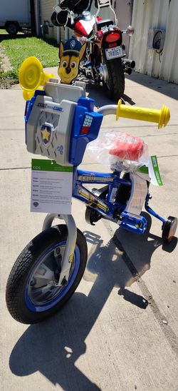 New 12" paw patrol bike