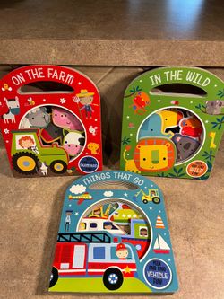 Set of 3 “Peek & Find” Fun Board Books