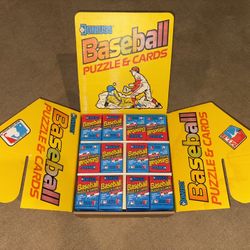 1989 Donruss Baseball Retail Display Box And Cards
