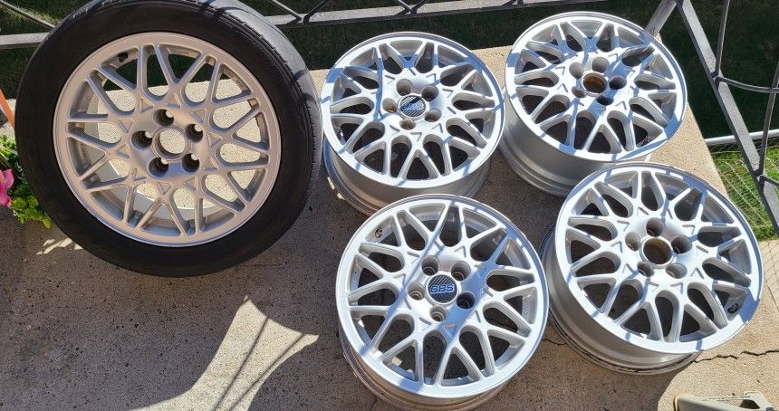 *** 15" BBS 458 WHEELS (SET OF 5) ***