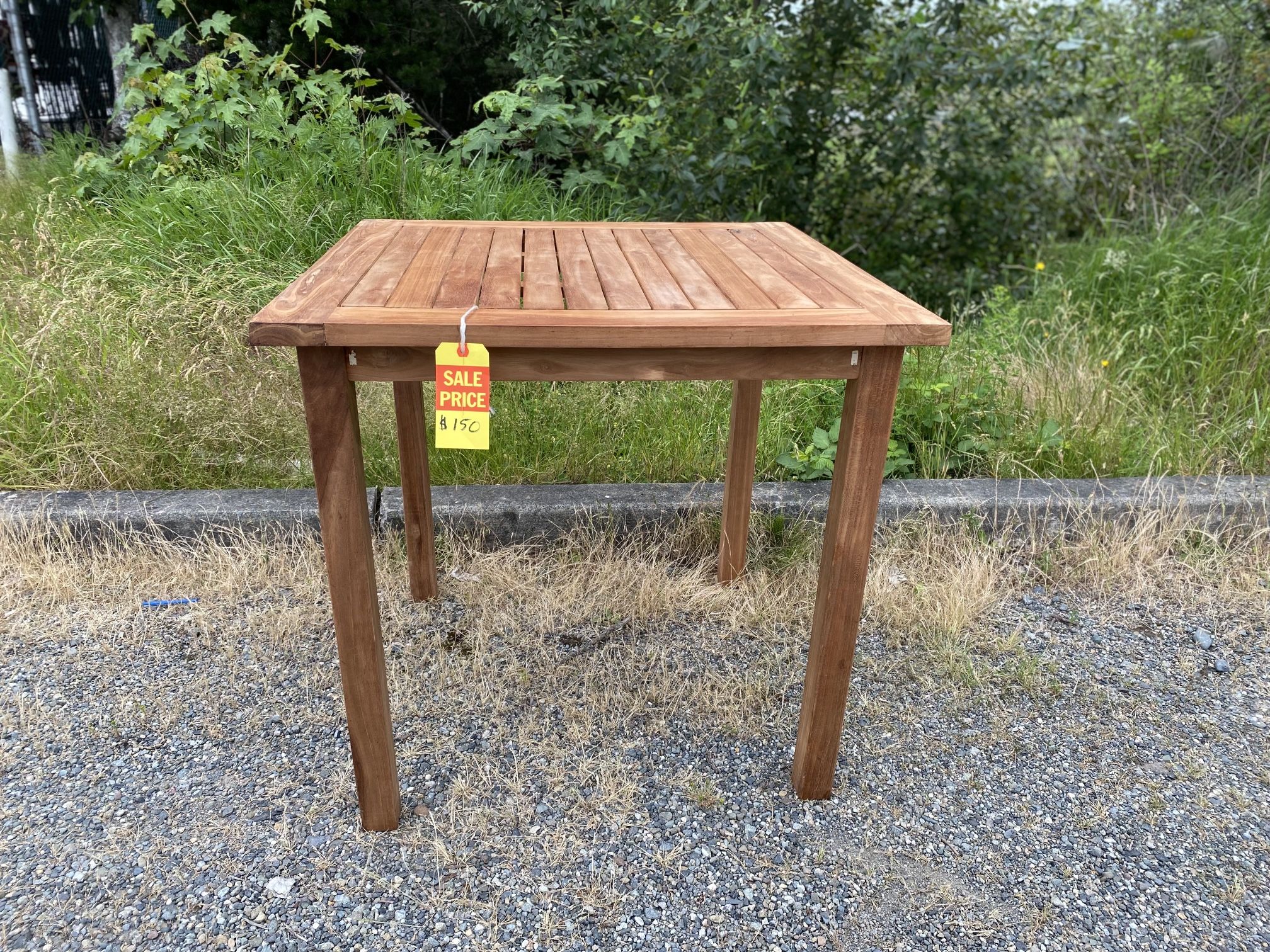 Teak Wood Bistro Patio Dining Table (new)