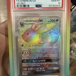 Umbreon Gx PSA 10