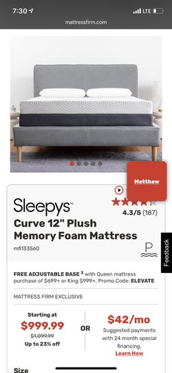 Queen Mattress Frame and Headboard