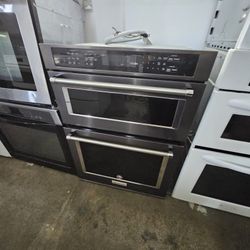 30"  KITCHENAID MICROWAVE OVEN COMBO BLACK STAINLESS 