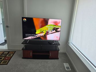 55" Samsung TV with stand / organiser/ storage unit.