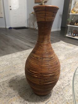 Wooden vase