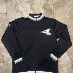 Stitches Chicago White Sox Black Full Zip Embroidered Track Jacket Men’s Medium