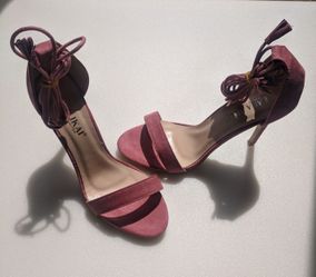 NEW Pink Suede Heels