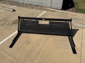 Black Steel Truck Headache Rack with Mounting Legs