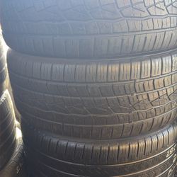 Pair Off Used Tires 255/45R20 Continental Tires 