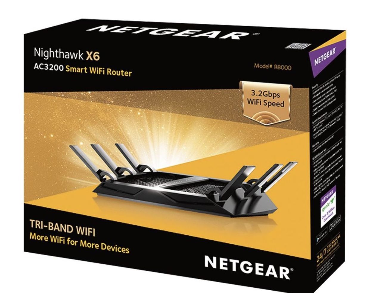 Net gear Nighthawk AC3200 Router + Net gear Extender