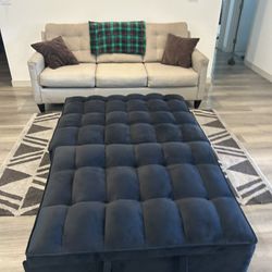 Convertible Ottoman Sleeper Sofa