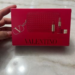 Valentino Lip Set With Pouch 