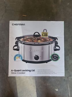 Chefman 6-Quart Locking Lid Slow Cooker