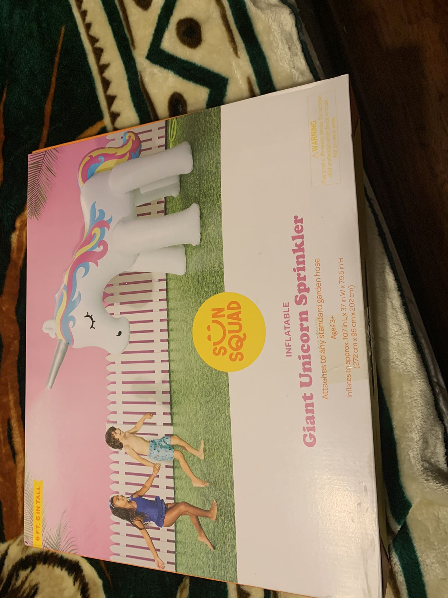 New giant unicorn sprinkler