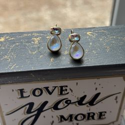 White Dangle Earring