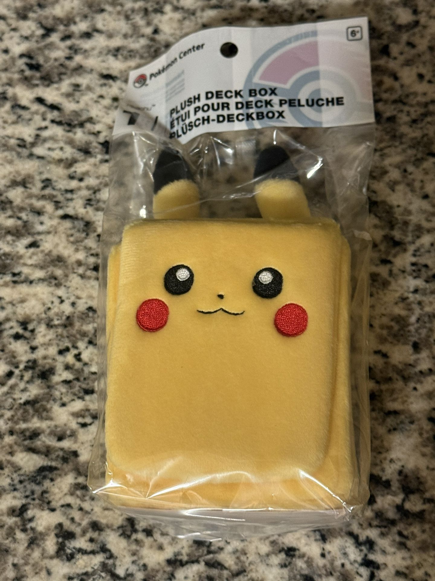 FACTORY SEALED Pokemon Center Exclusive Pikachu Plush Deck Box Case | SOLD OUT
