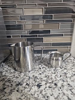 Milk Frother Pitcher And Espresso Shot Cup