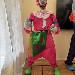 Slim the clown Halloween animatronic Robot Statue