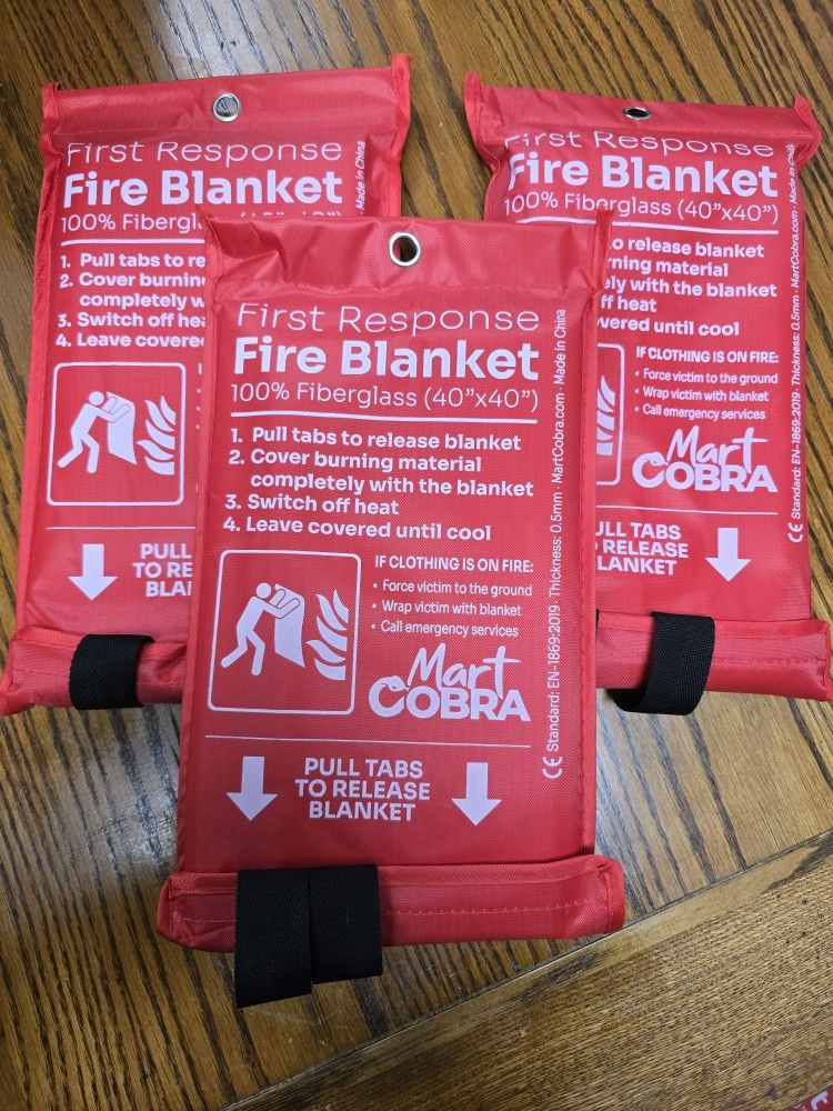 3 Fire Blankets