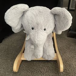 Pottery Barn Elephant Plush Nursery Rocker