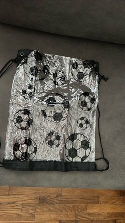 Clear Soccer Ball Print backpack