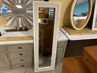 WILLIAMS SONOMA Weathered White Mirror