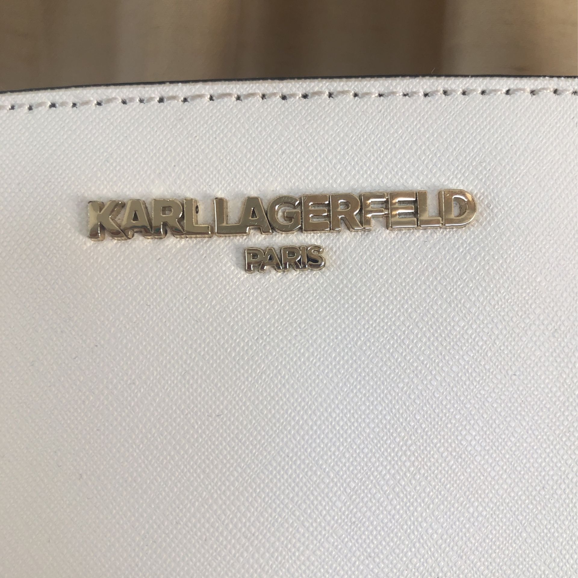 Karl Lagerfeld White Purse Bag