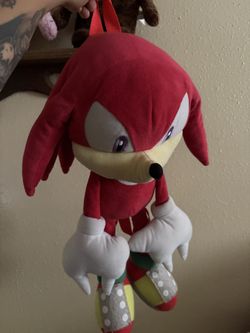 Knuckles Sonic The Hedgehog Plush Backpack 