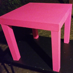 Side Table Pink-Magenta 18 inches