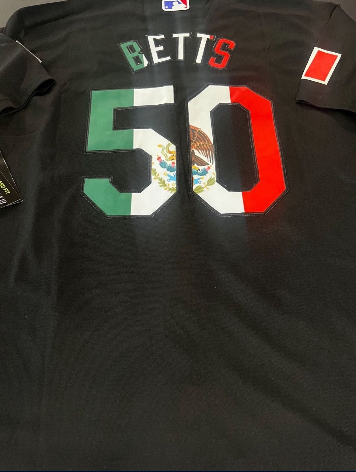 Dodgers Betts Mexico Jersey. New 3x