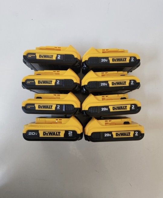 Dewalt 20v Batteries 2.0 Ah Brand New