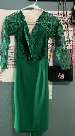 Emerald green formal dress