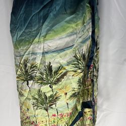 Avenue Silk Tropical Palm Tree Beach Wrap Skirt, Size 18