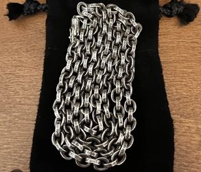 Chrome Hearts 24” Paper chain Necklace. New. No Trades 