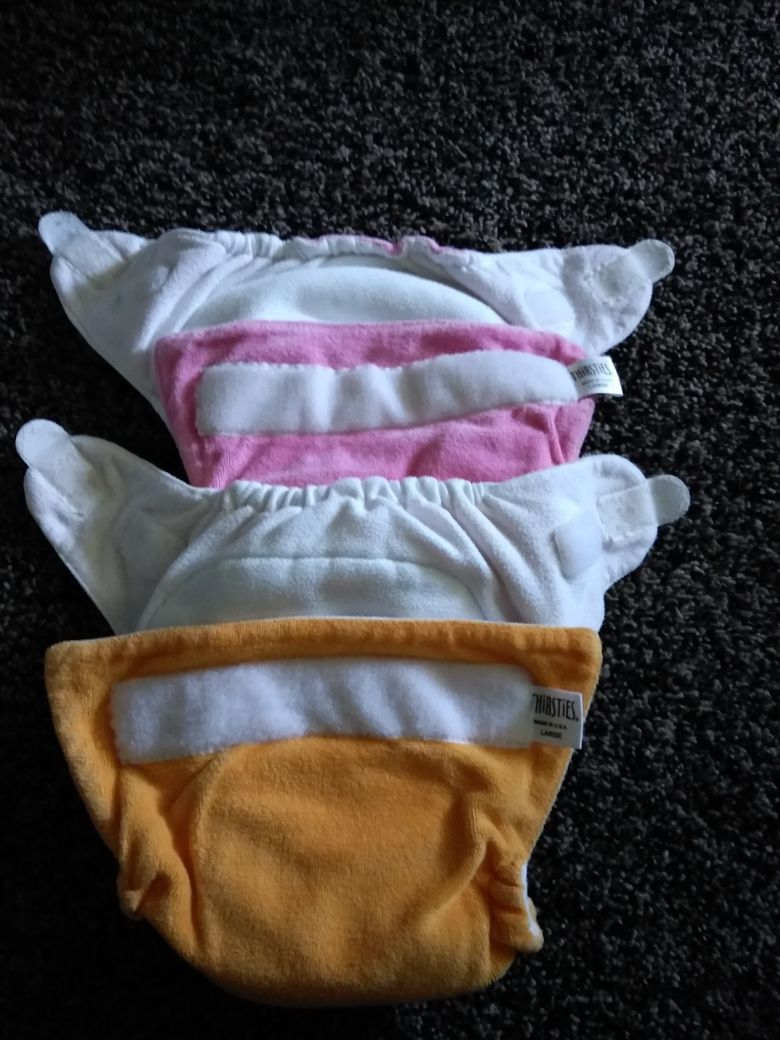 Thirties large cloth diapers