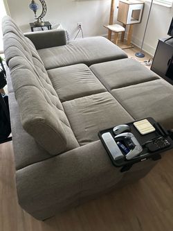 Grey sectional sofa from El Dorado furniture