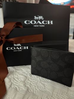 Coach Mens Black Wallet