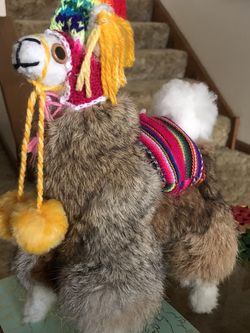 Llamacorn from Ecuador alpaca knitted wear native arts