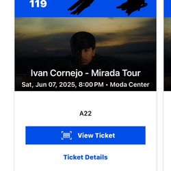 2 Ivan Cornejo Concert Tickets 