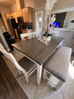 Dining table set  for 6  (5X3 length and width)