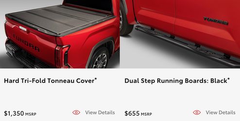 Tundra Tonneau Cover  2022 - 2026