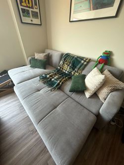 Bellona grey sleeper sectional