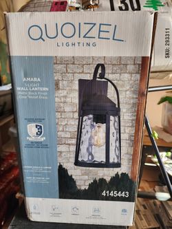 Quoizel Outdoor Matt Glass Wall Lantern lamp