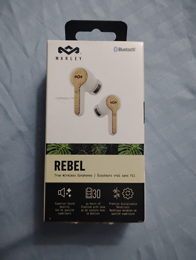 Marley Rebel Wireless Earbuds. New