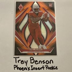 Trey Benson Arizona Cardinals RB Phoenix Short Print Insert Rookie Card. 